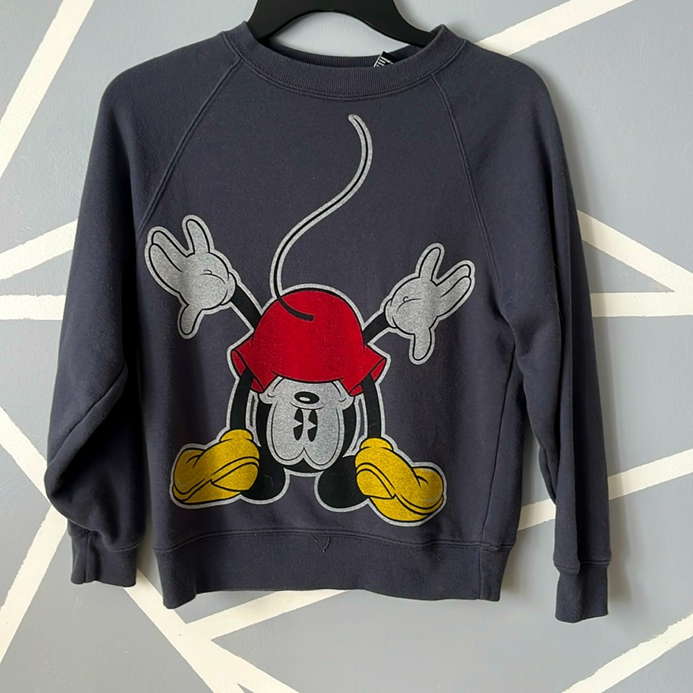 VINTAGE DISNEY CREW NECK- FUNNY MICKEY SIZE S
